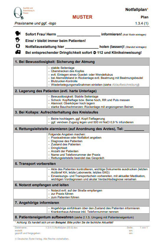 Tipps F R Das Notfallmanagement In Ihrer Arztpraxis Noak Therapie